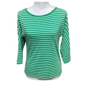 PETITE‎ Lauren Ralph Lauren Boat Neck Striped Tee Blouse
